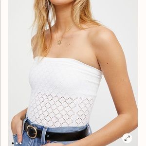 Free people Honey Textured Tube Top